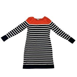 Banana Republic Blue And White Sweater Dress Size Small